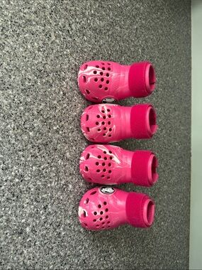Pink Dog Crocs